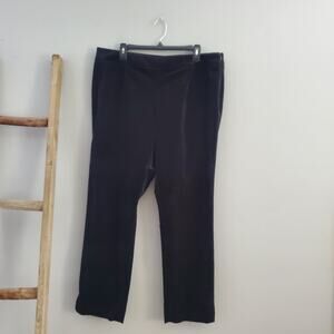 Talbots Woman Straight Classic Side Zip Velvet Pants Size 14W